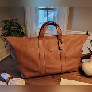Longchamp Leather Travel Bag